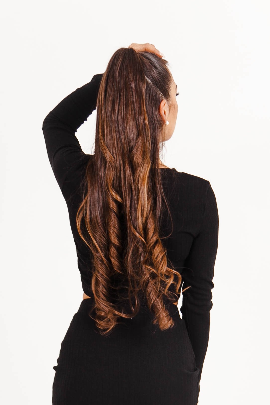 Sixth June - Top court manches longues côtelé noir