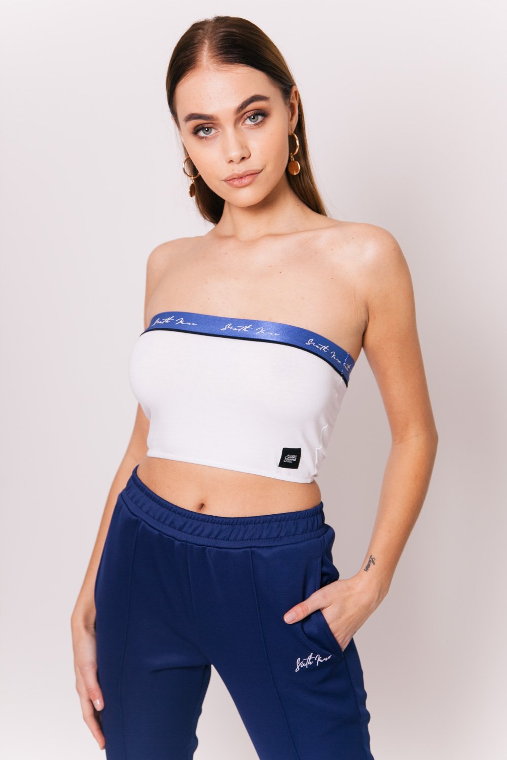 Bandeau logo signature blanc