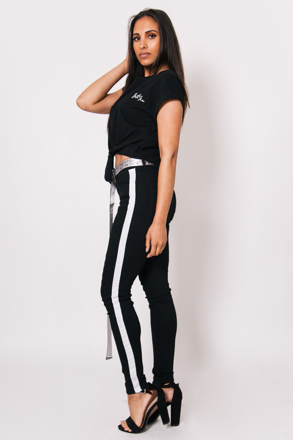 Sixth June - T-shirt noué logo signature noir