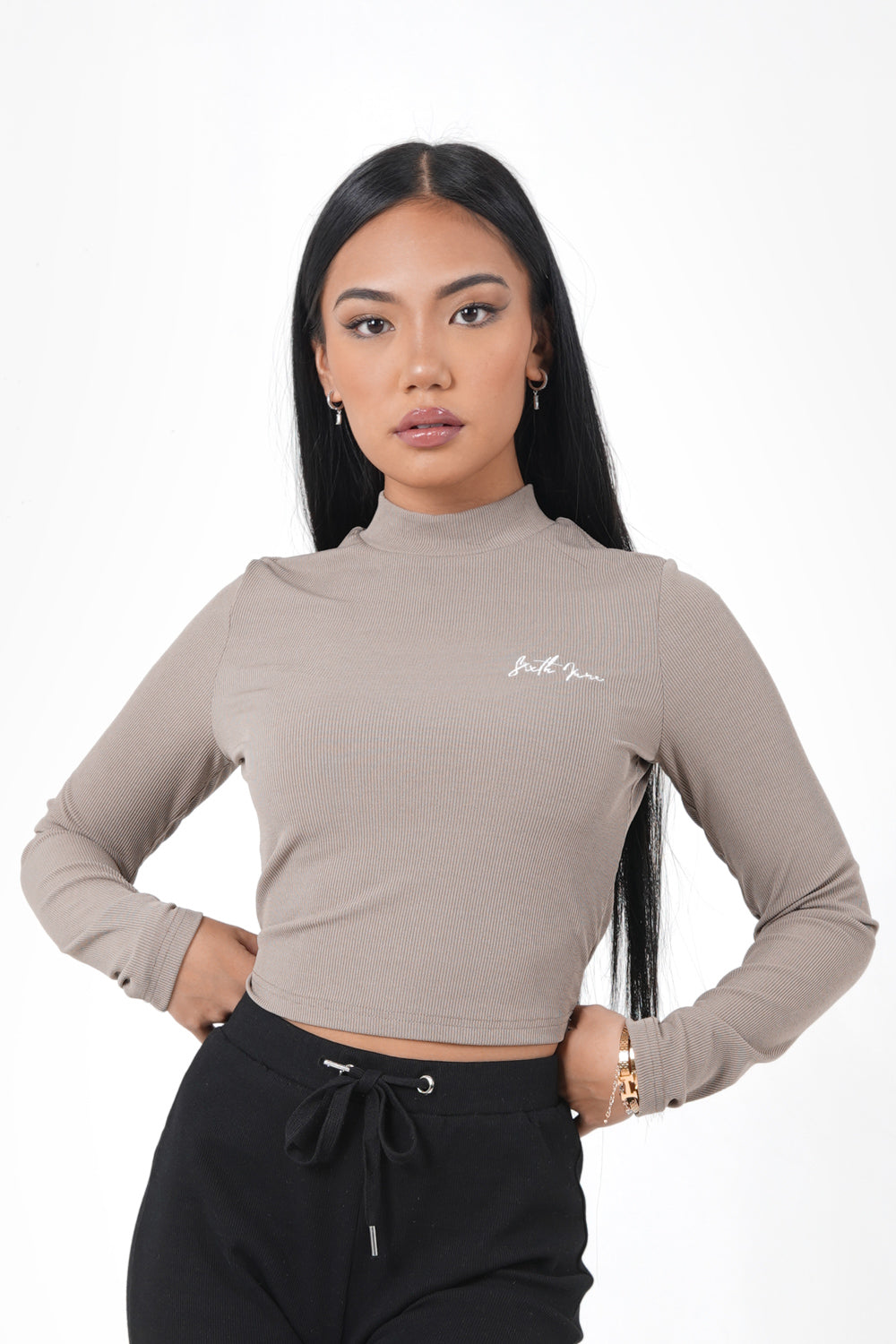 Top court logo signature taupe
