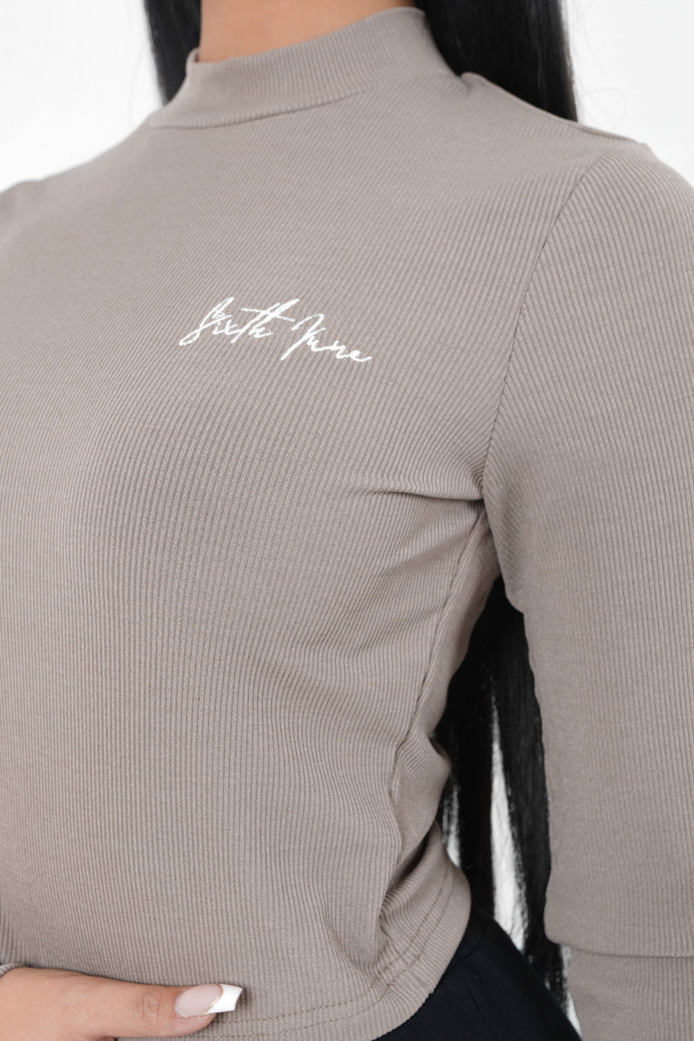 Top court logo signature taupe