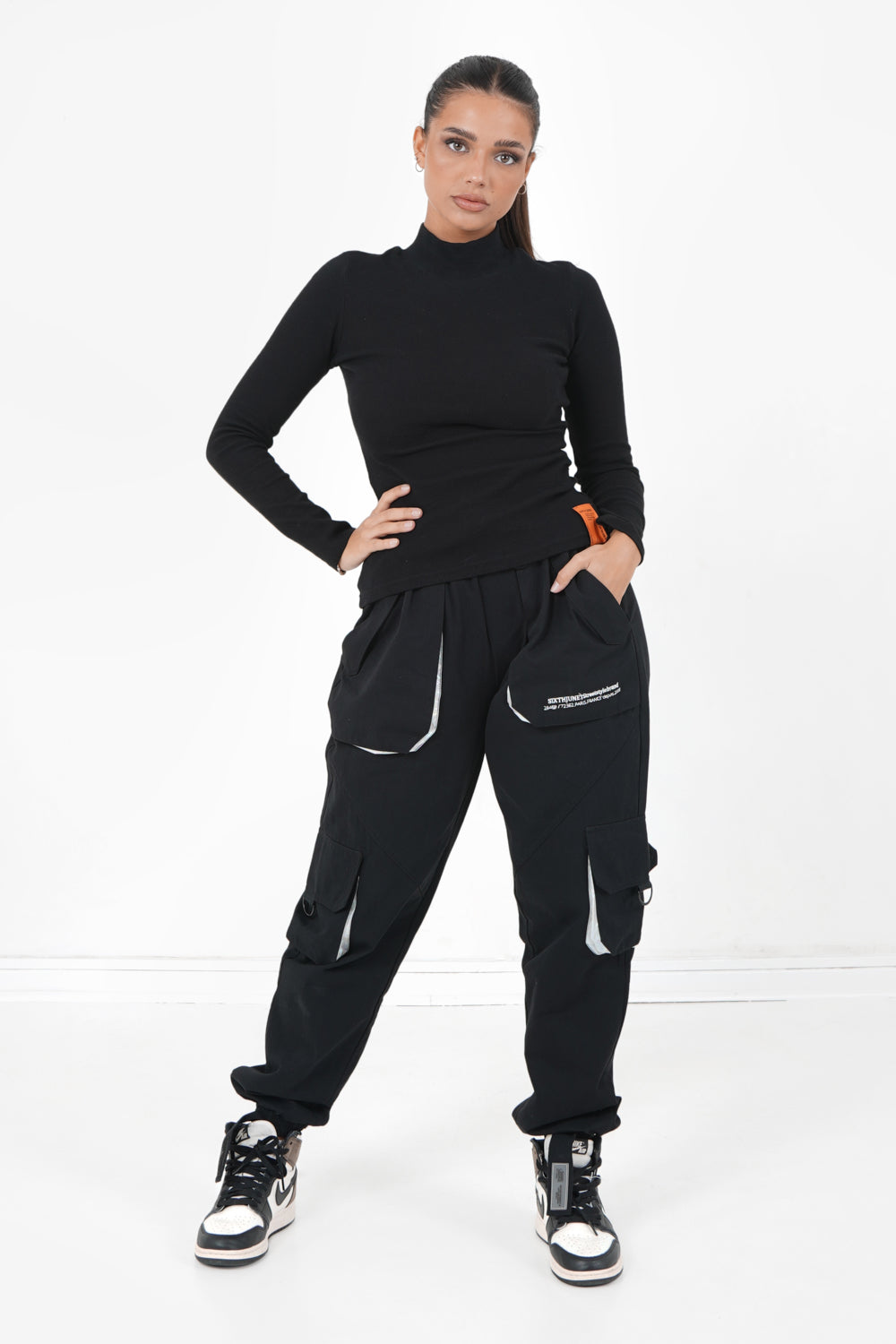 Sixth June - T-shirt col montant noir