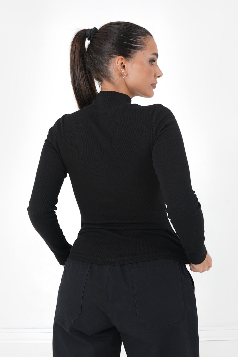 Sixth June - T-shirt col montant noir