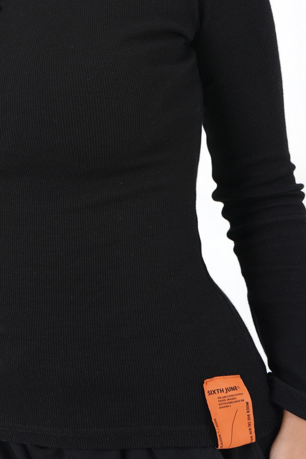 Sixth June - T-shirt col montant noir