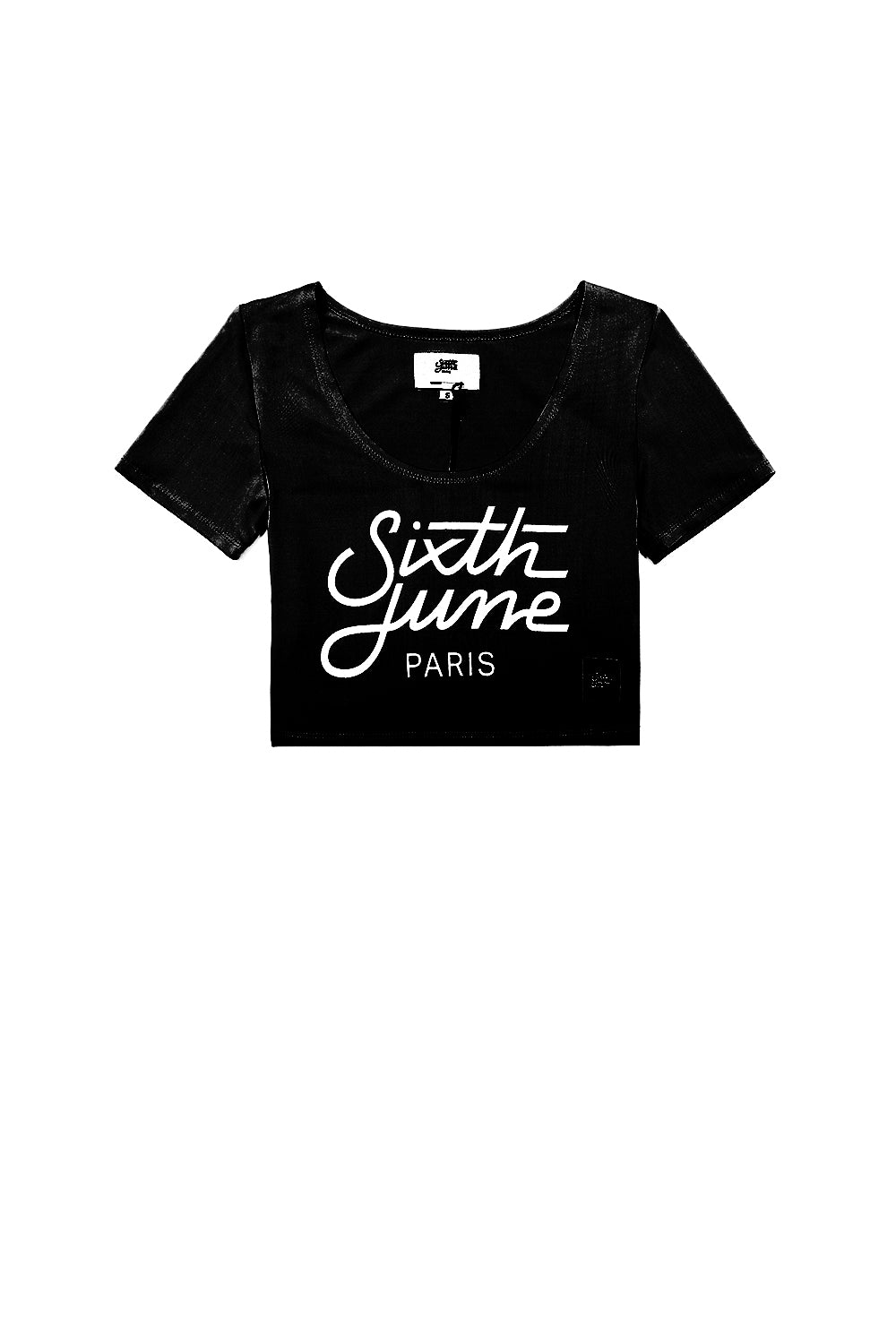 Sixth June - T-shirt court logo Sport noir W2401VTO