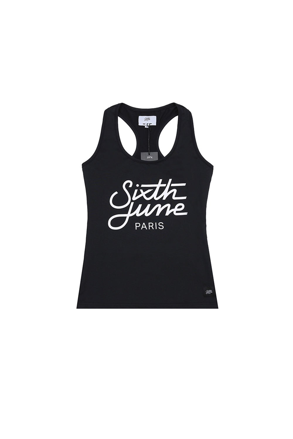 Sixth June - Débardeur logo uni Sport noir W2404WTO