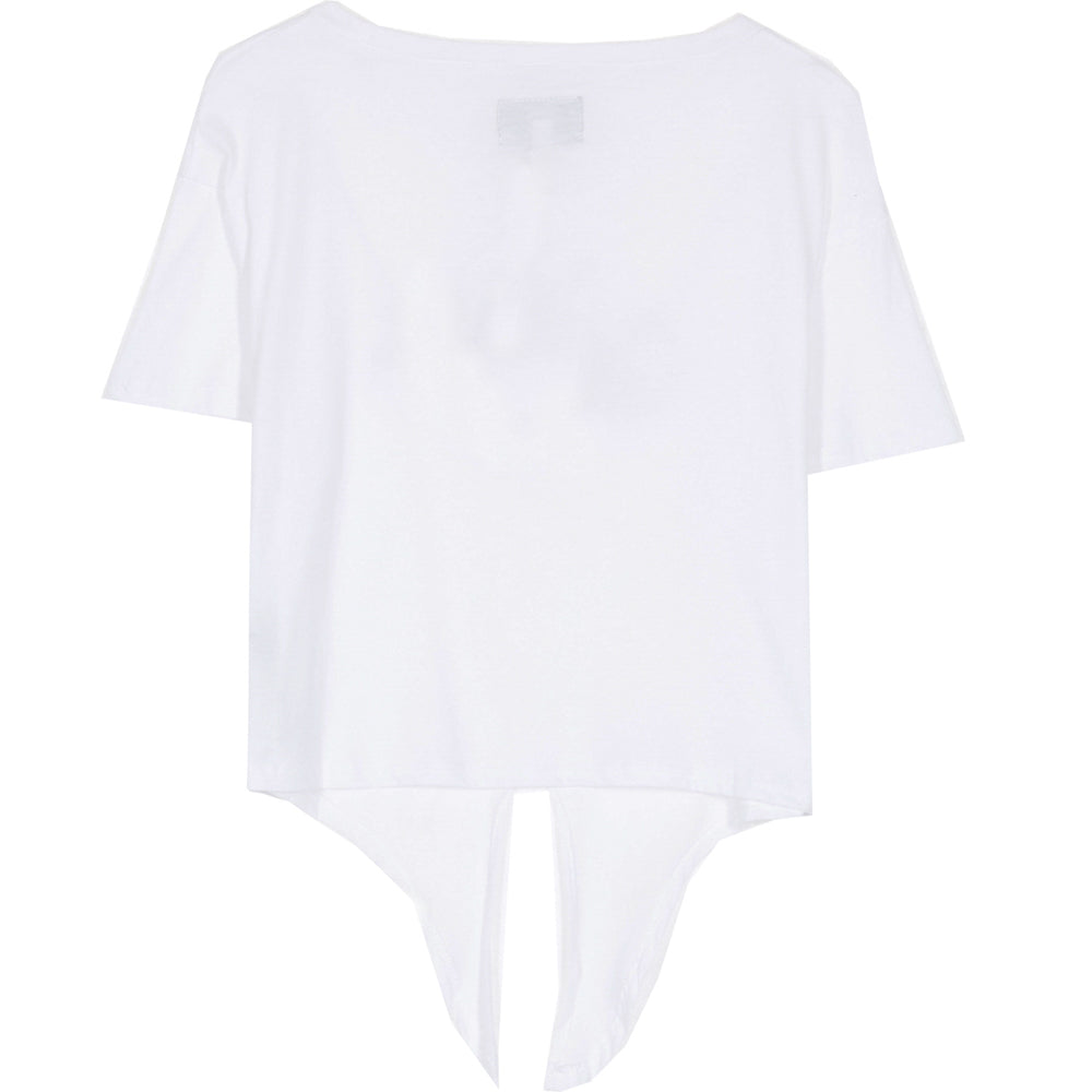 Sixth June - T-shirt girl gang noué blanc