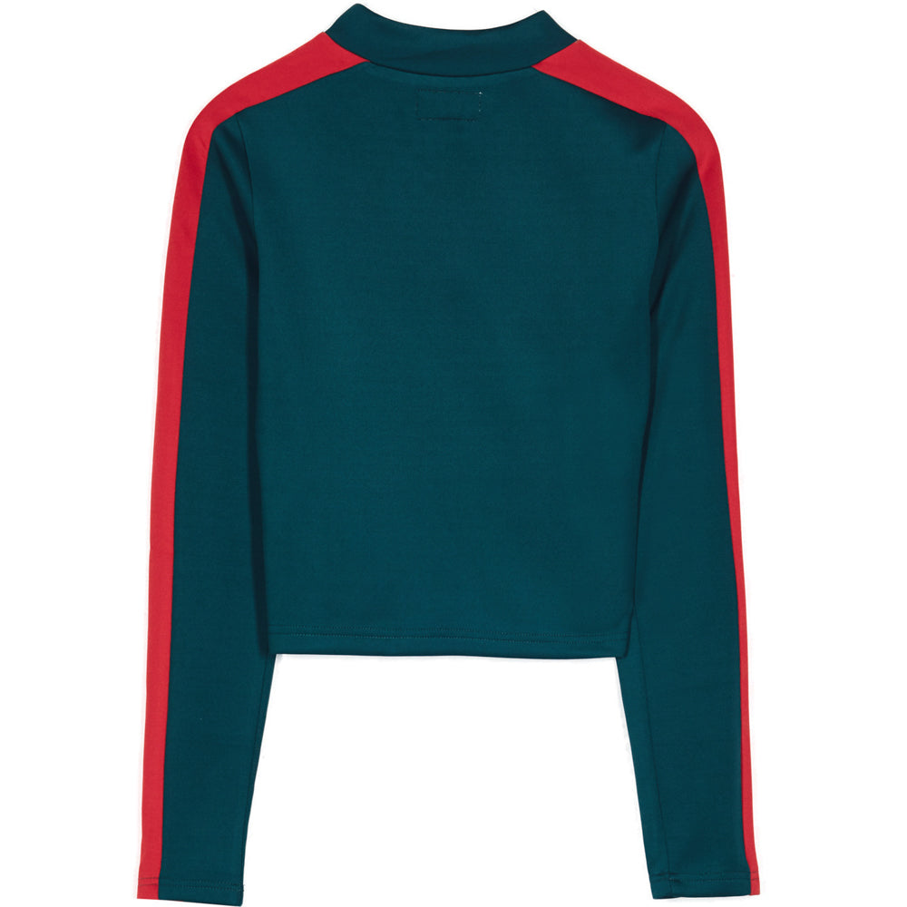 Sixth June - Crop top bandes vert rouge