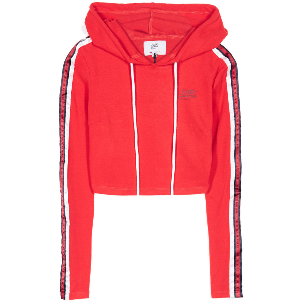 Sixth June - Crop top bandes tricolores rouge