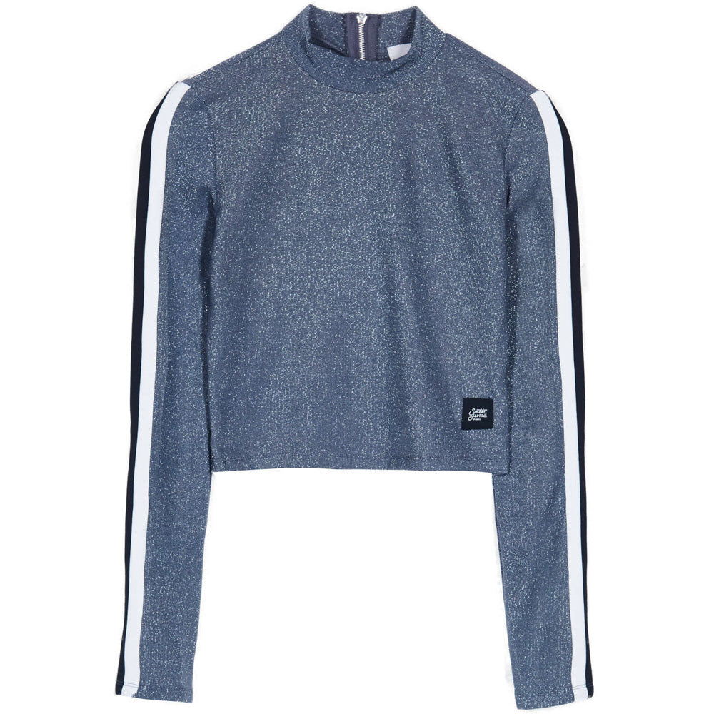 Sixth June - Crop top jersey brillant bandes gris