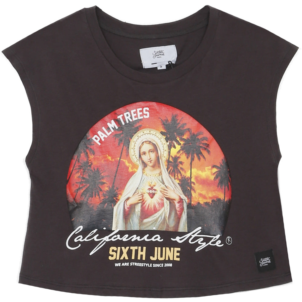 Sixth June - Débardeur court california style noir