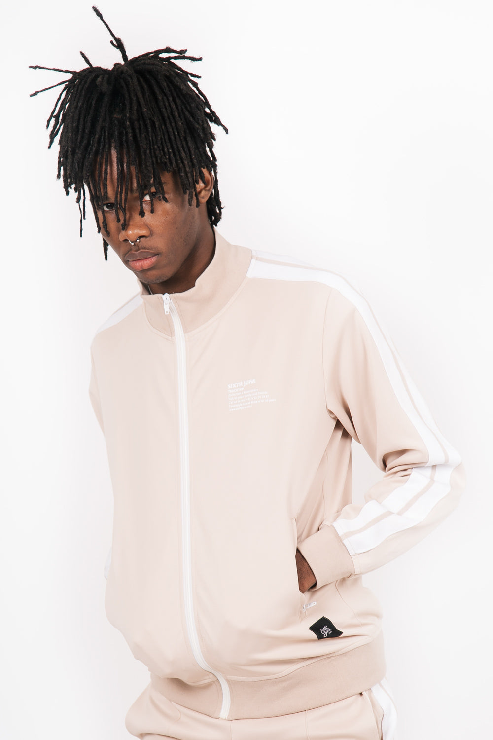 Sixth June - Haut survêtement tracktop beige