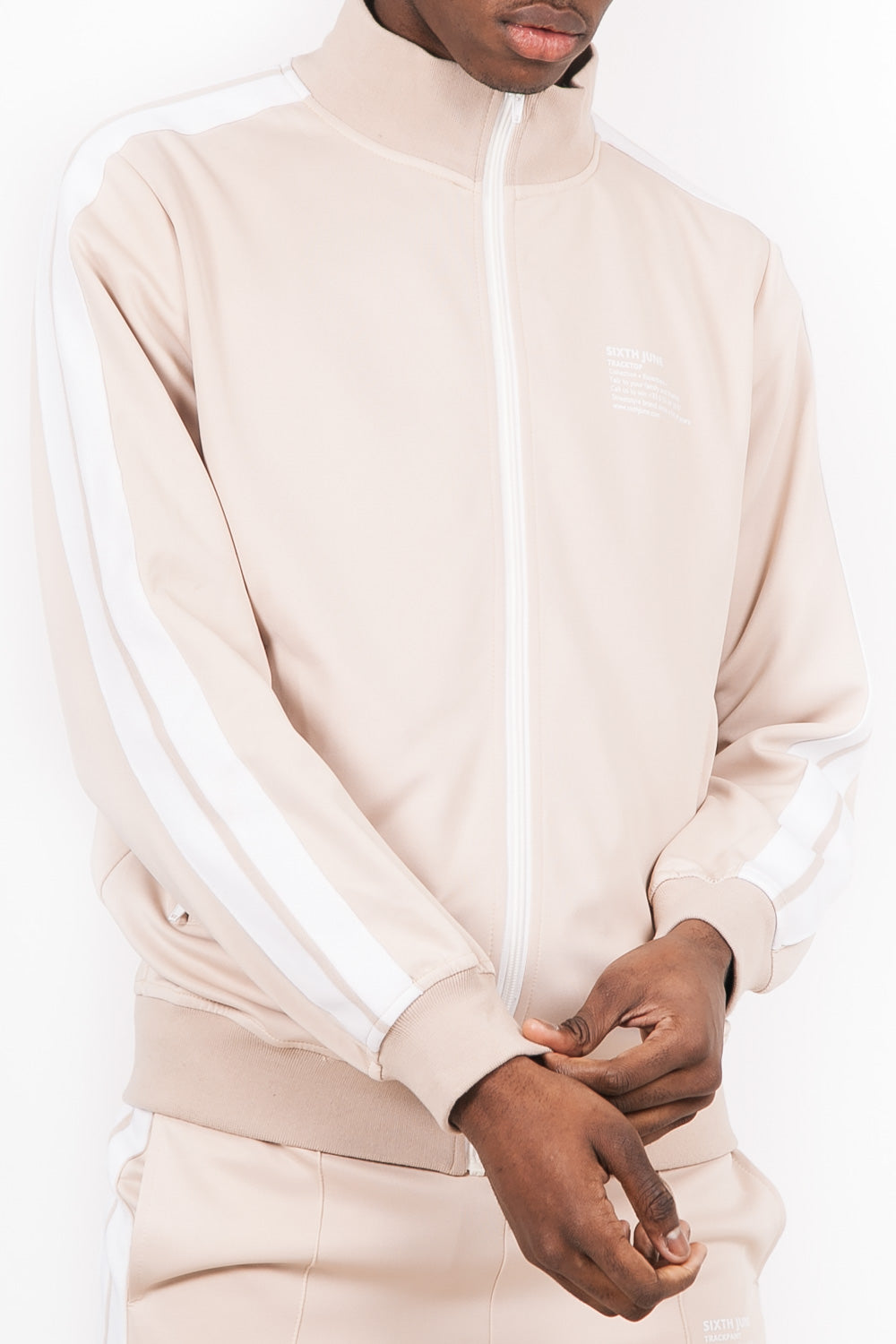 Sixth June - Haut survêtement tracktop beige