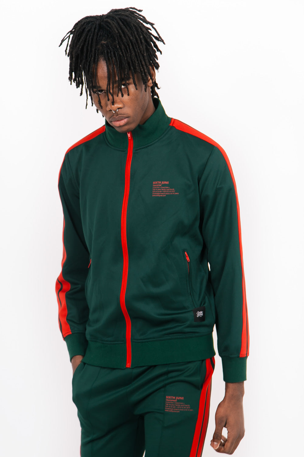 Sixth June - Haut survêtement tracktop vert