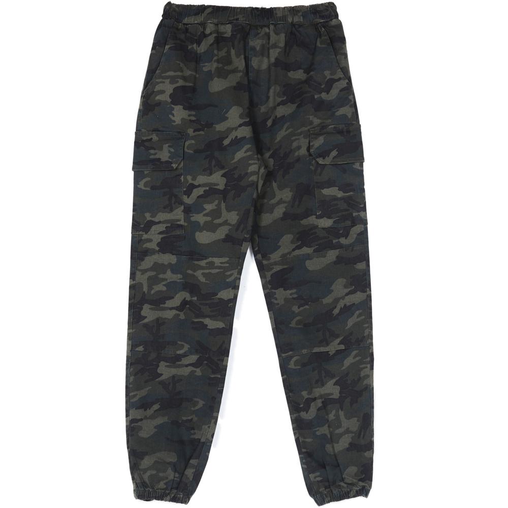 Sixth June - Pantalon cargo cordons Vert kaki