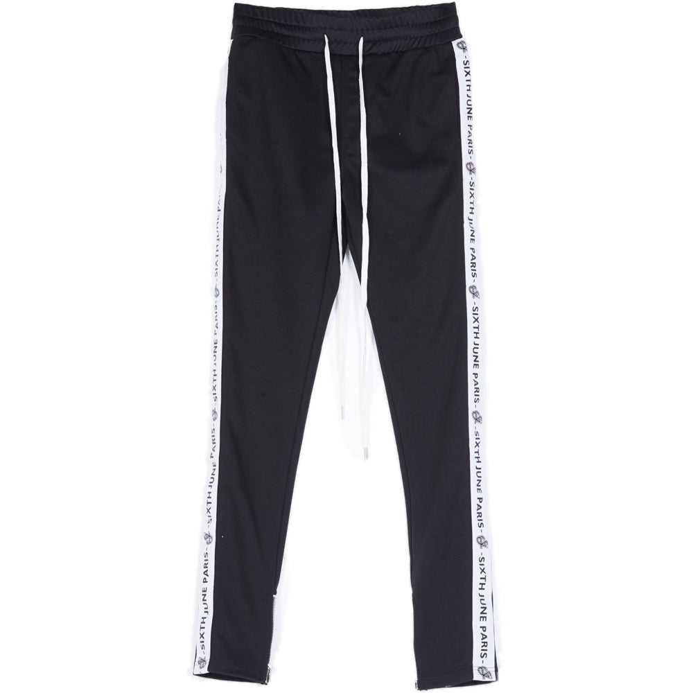 Sixth June - Jogging bandes texte noir blanc