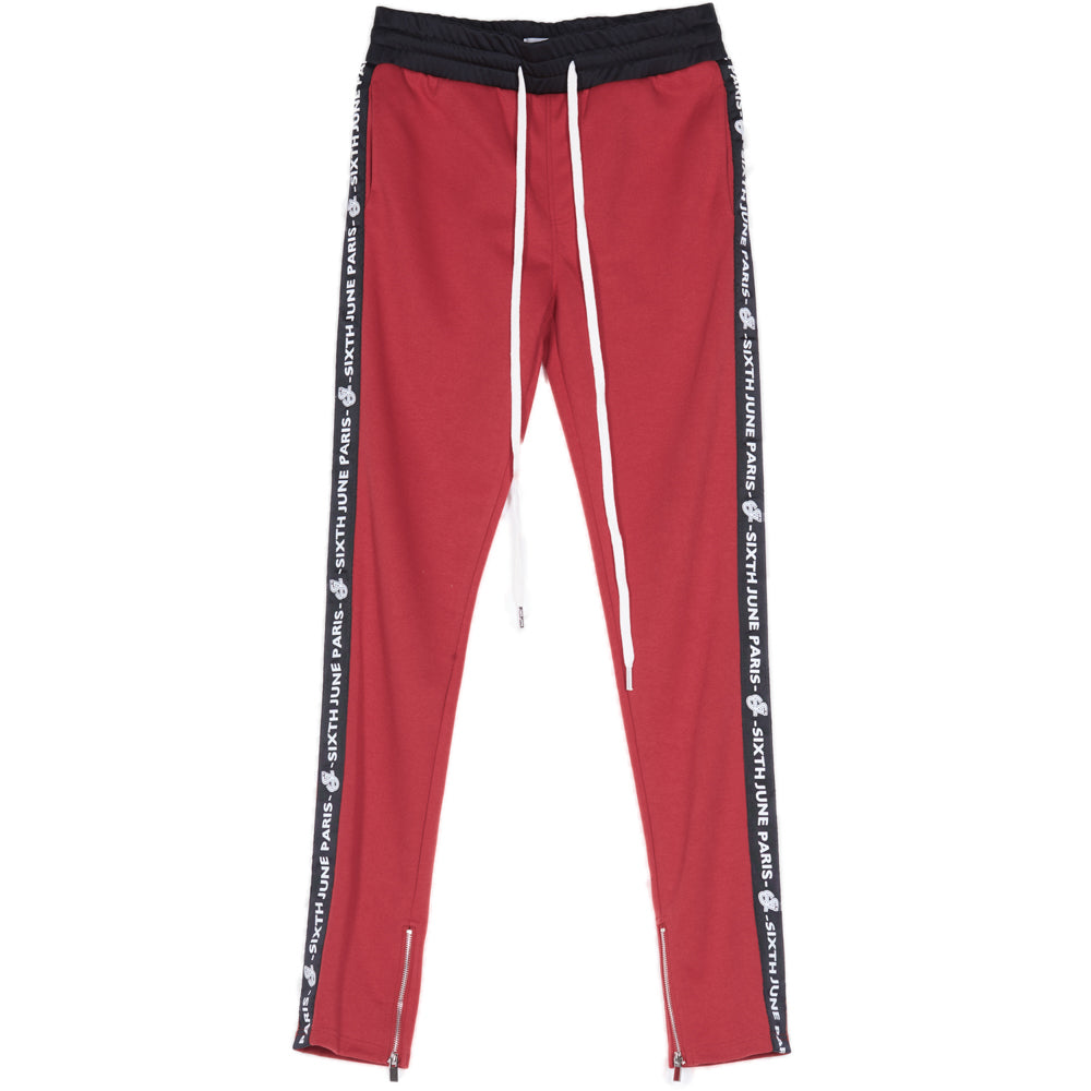 Sixth June - Jogging bandes texte rouge noir