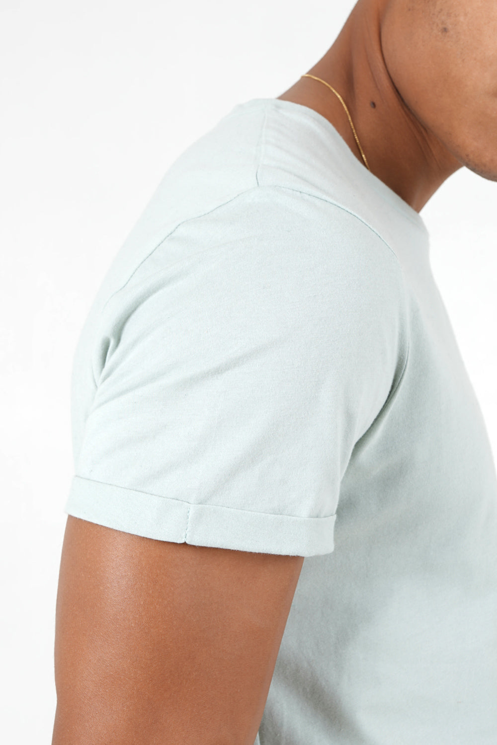 Sixth June - T-shirt bas arrondi long Vert clair