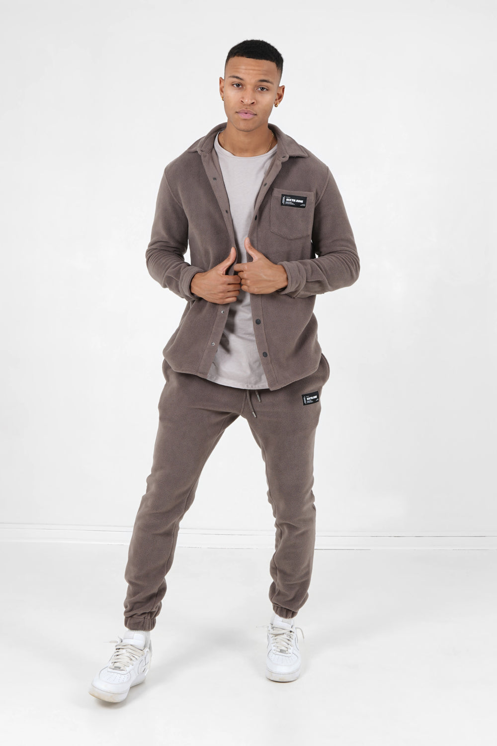 Sixth June - T-shirt bas arrondi long Taupe