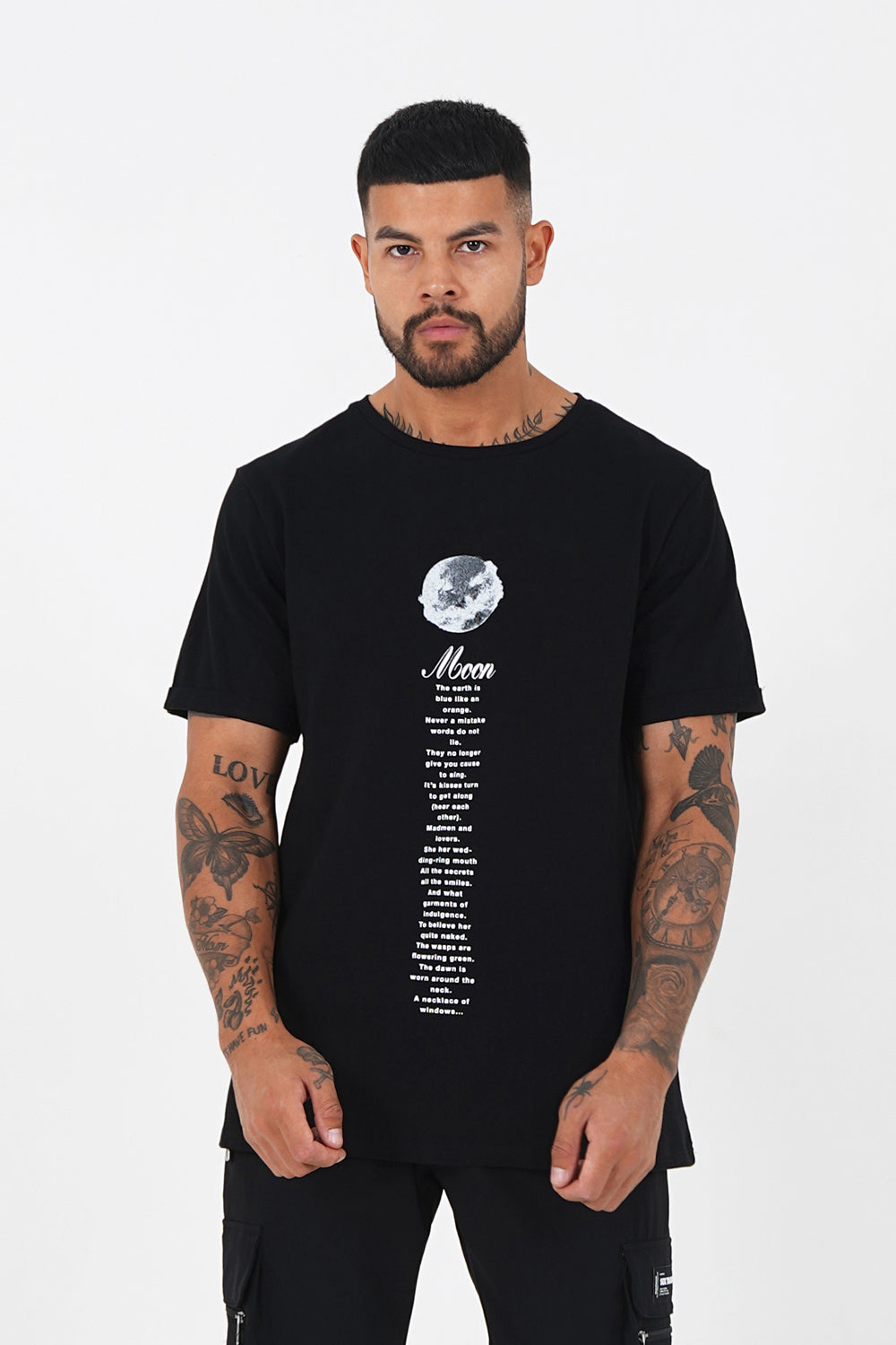 Sixth June - T-shirt Moon numéro 1 Noir