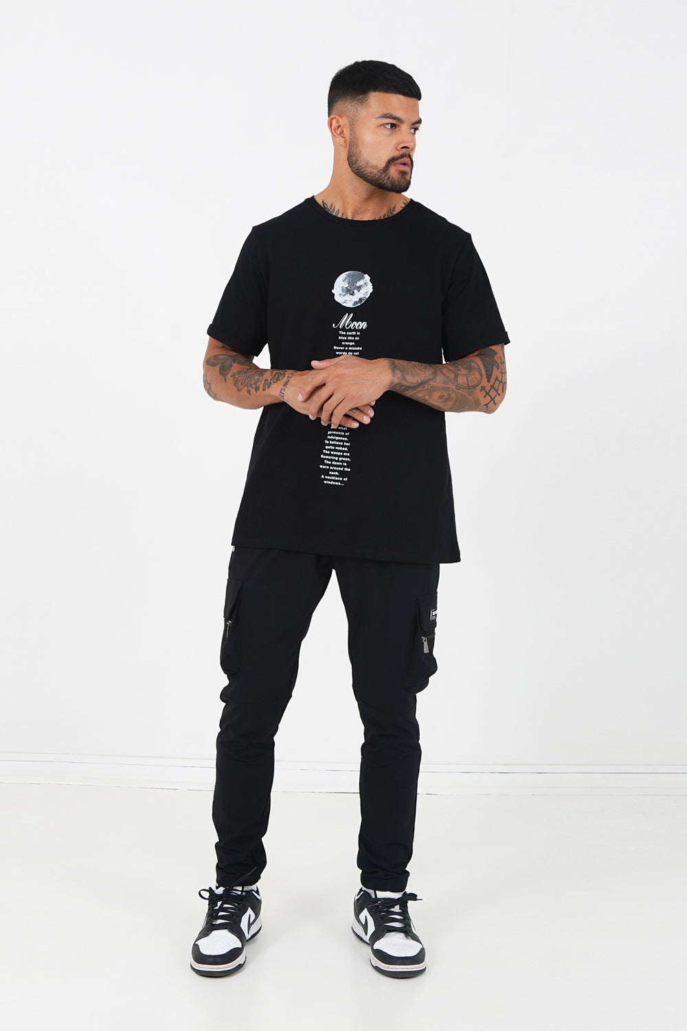 Sixth June - T-shirt Moon numéro 1 Noir