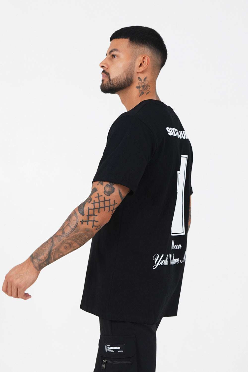 Sixth June - T-shirt Moon numéro 1 Noir