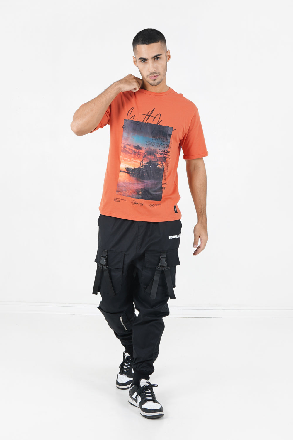 Sixth June - T-shirt california sunset Orange