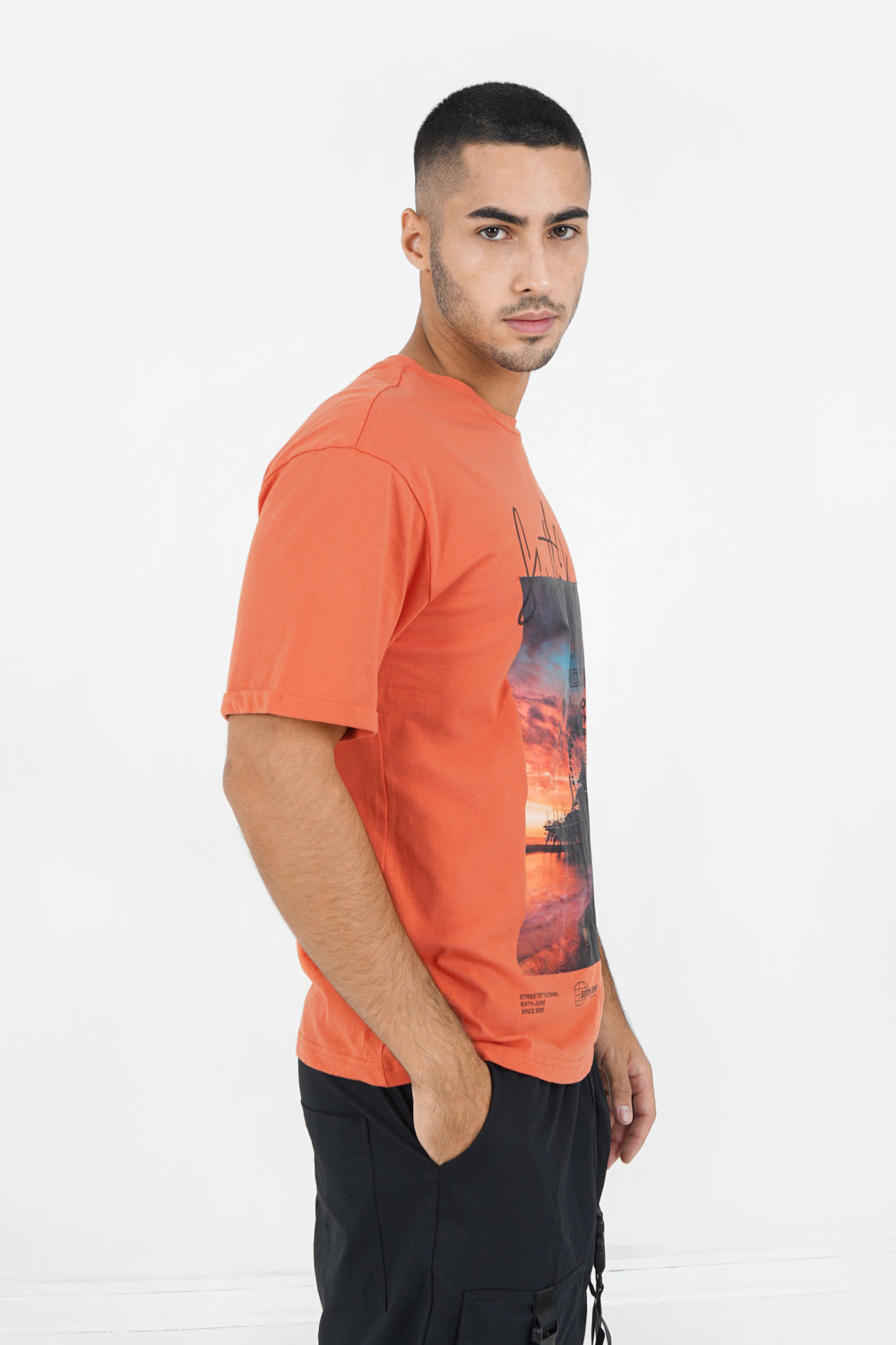 Sixth June - T-shirt california sunset Orange