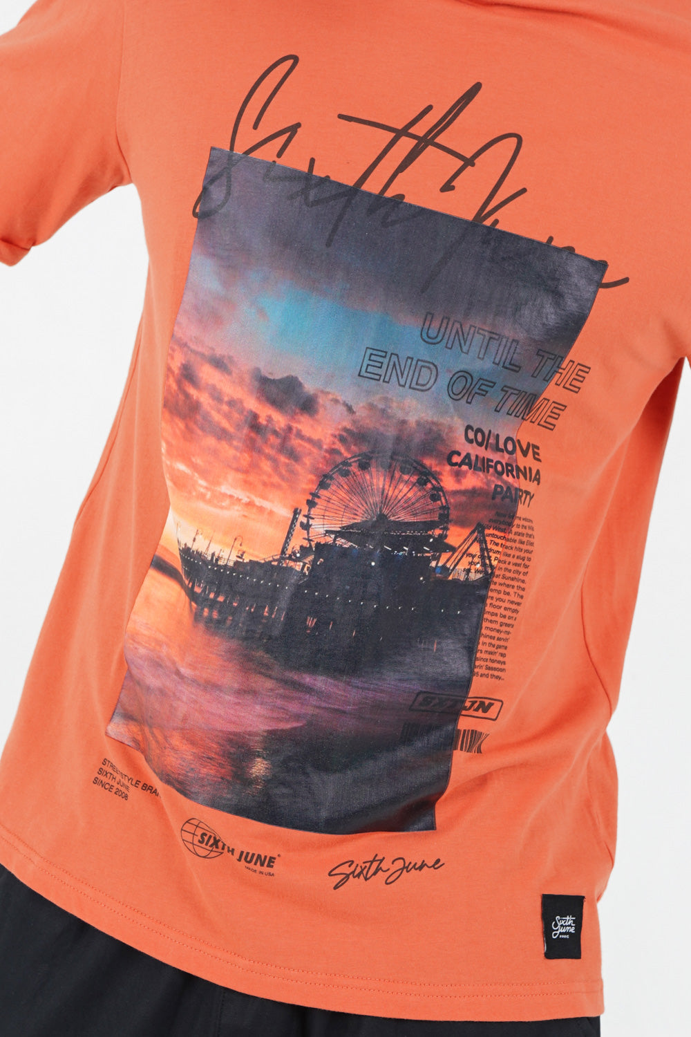 Sixth June - T-shirt california sunset Orange