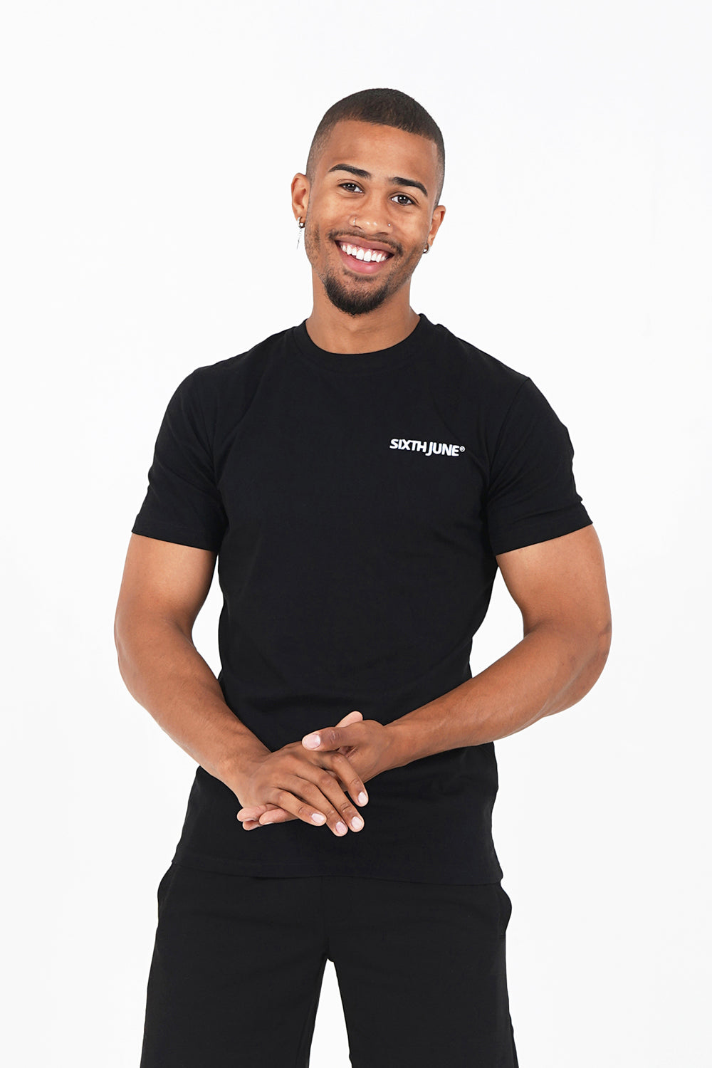 Sixth June - T-shirt soft logo brodé Noir