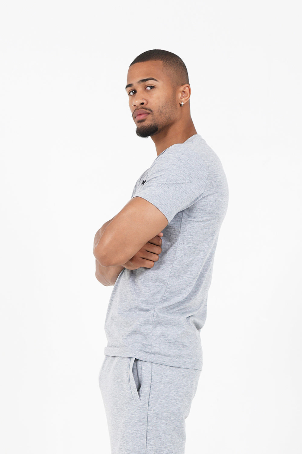 Sixth June - T-shirt soft logo brodé Gris