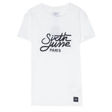 Sixth June - T-shirt brodé logo blanc