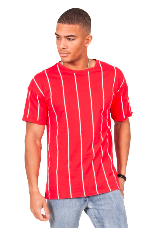 Sixth June - T-shirt baseball rouge
