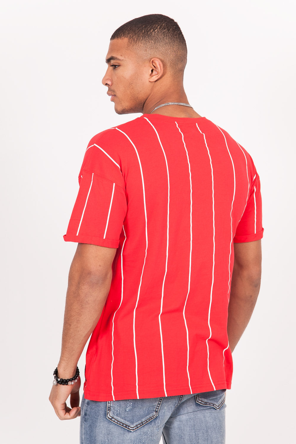 Sixth June - T-shirt baseball rouge