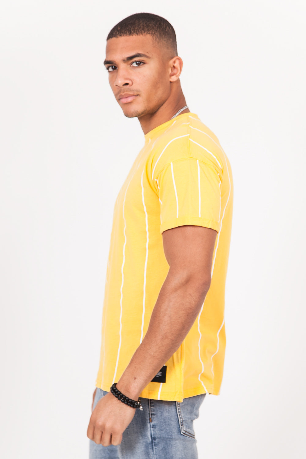 Sixth June - T-shirt baseball jaune