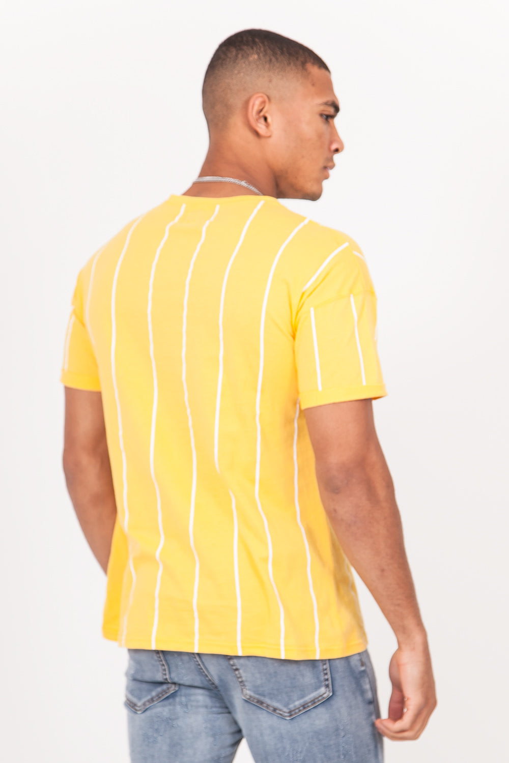 Sixth June - T-shirt baseball jaune