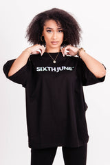 Sixth June - T-shirt imprimé iridescent large noir