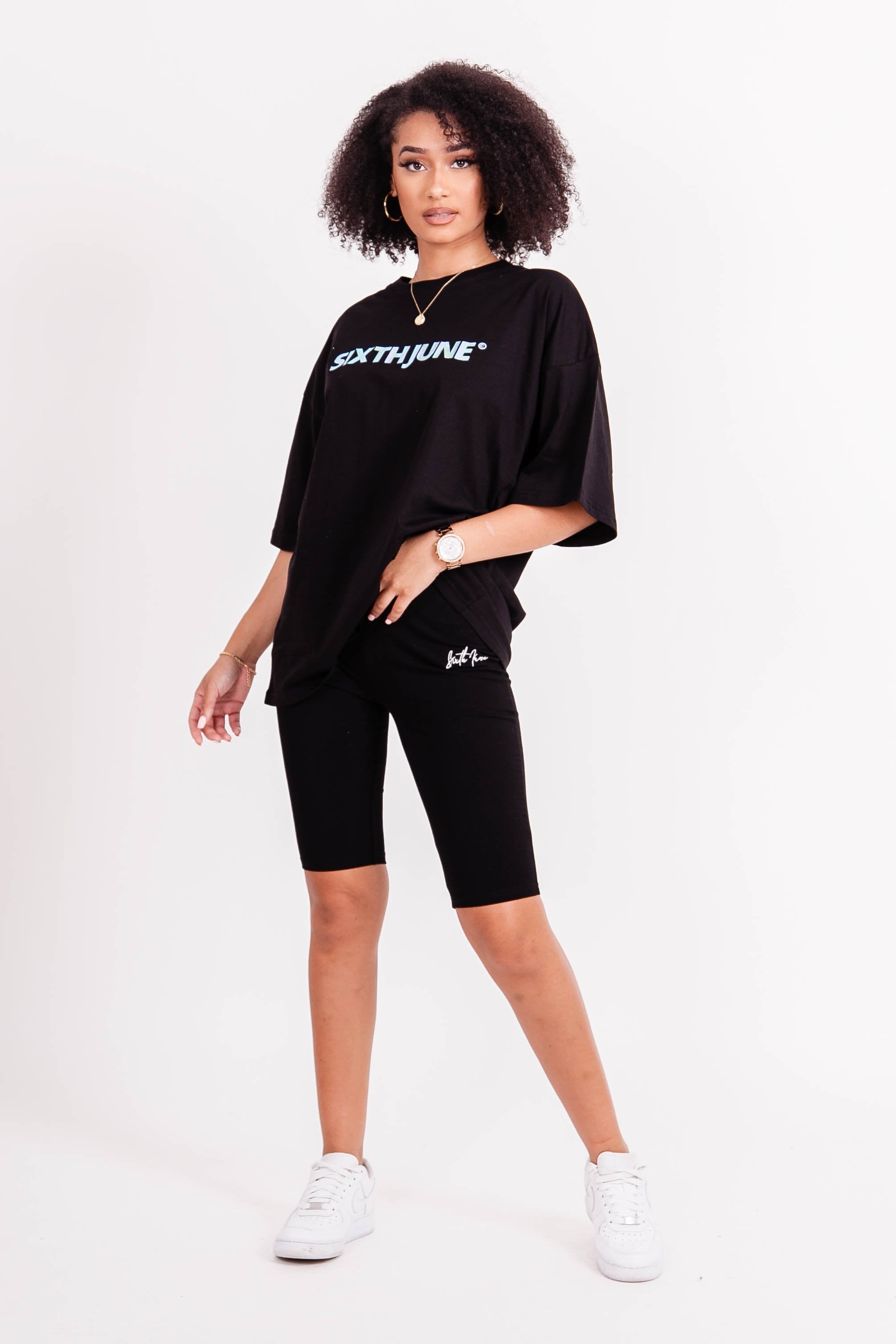 Sixth June - T-shirt imprimé iridescent large noir