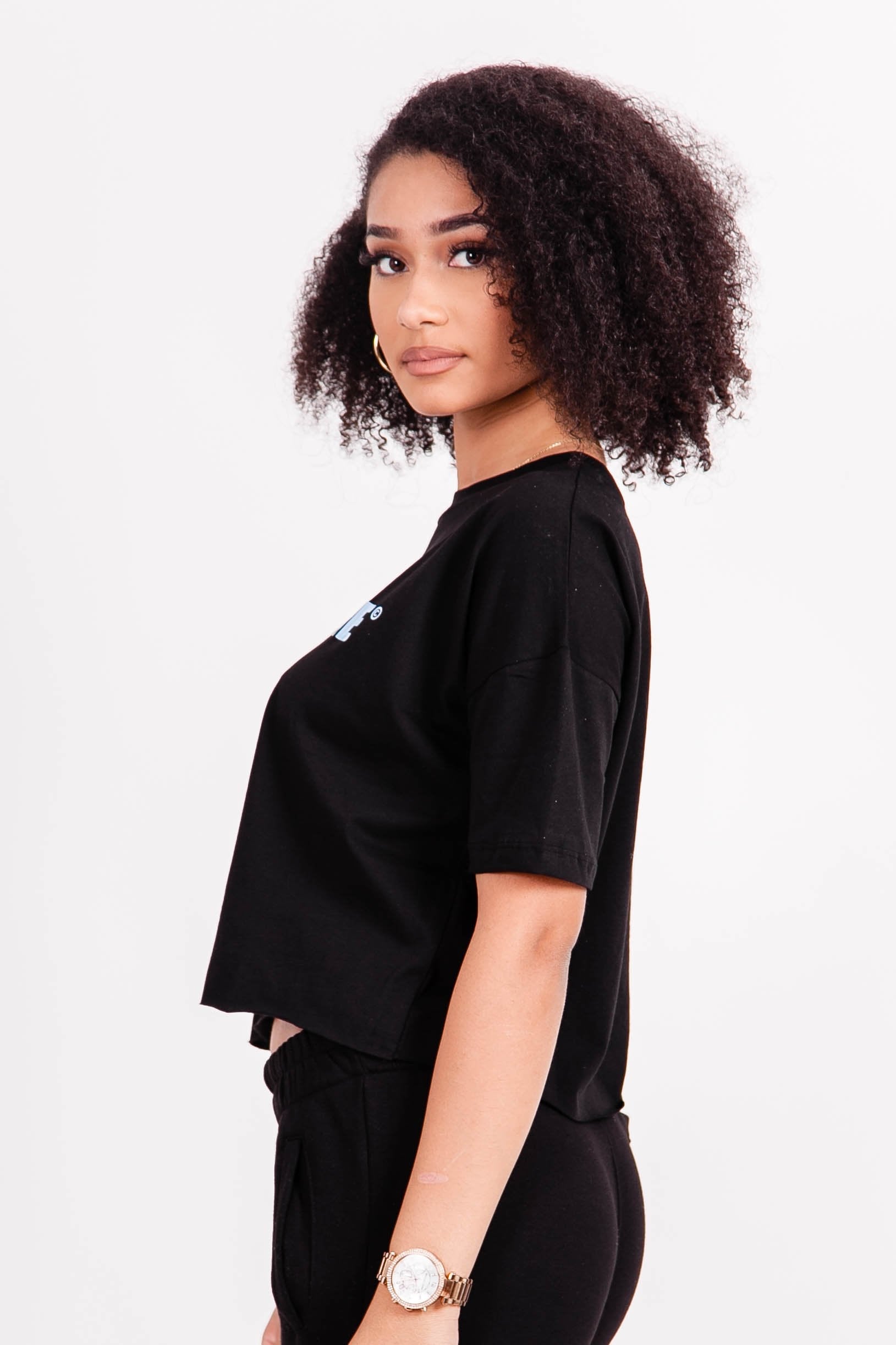 Sixth June - T-shirt court imprimé iridescent noir