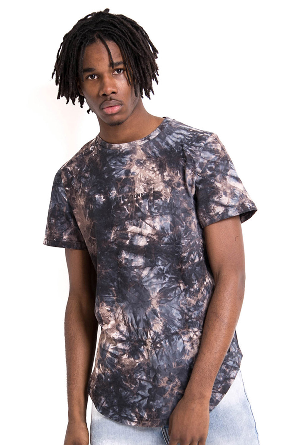 Sixth June - T-shirt tie dye all over bleu gris