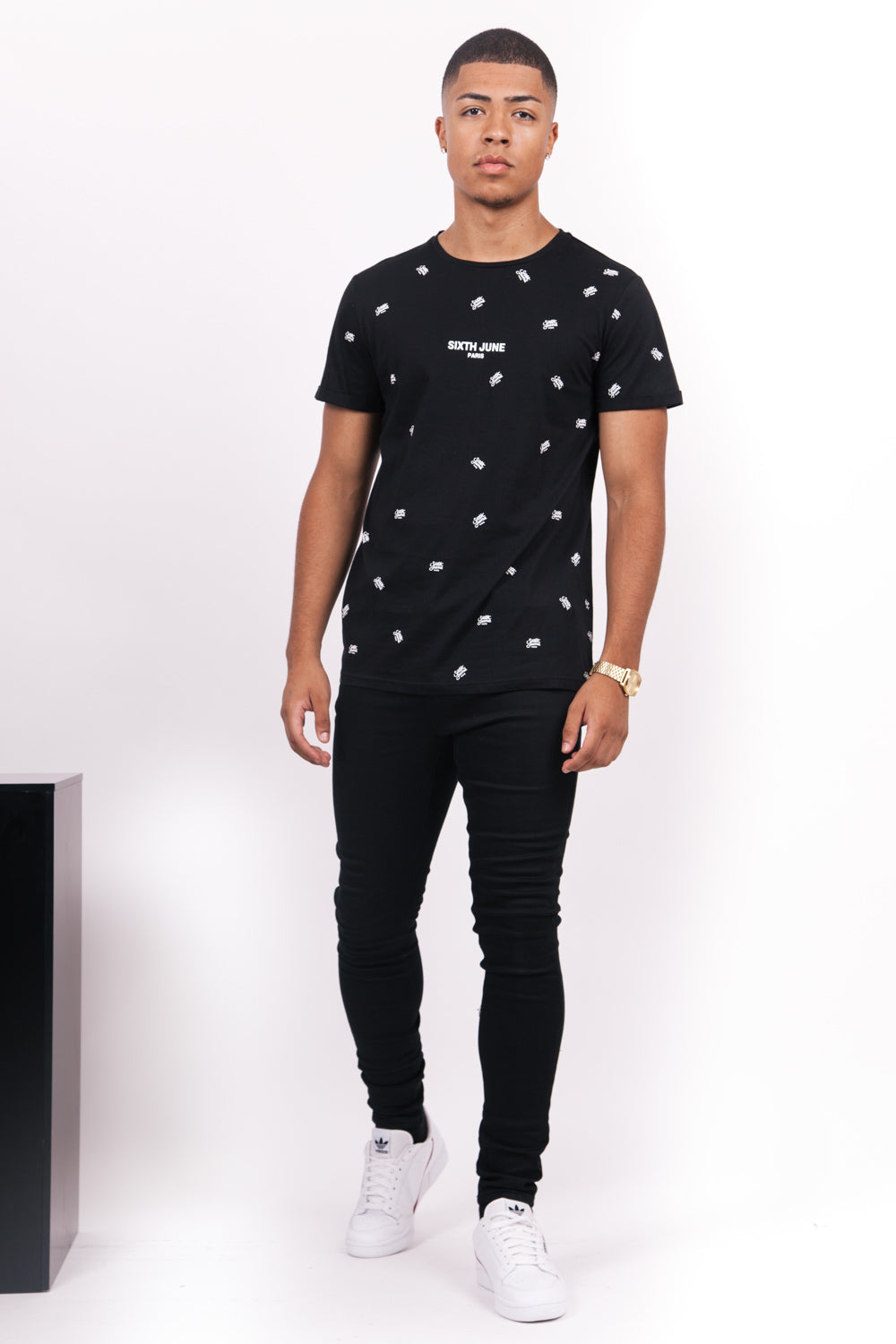 Sixth June - T-shirt logomania noir