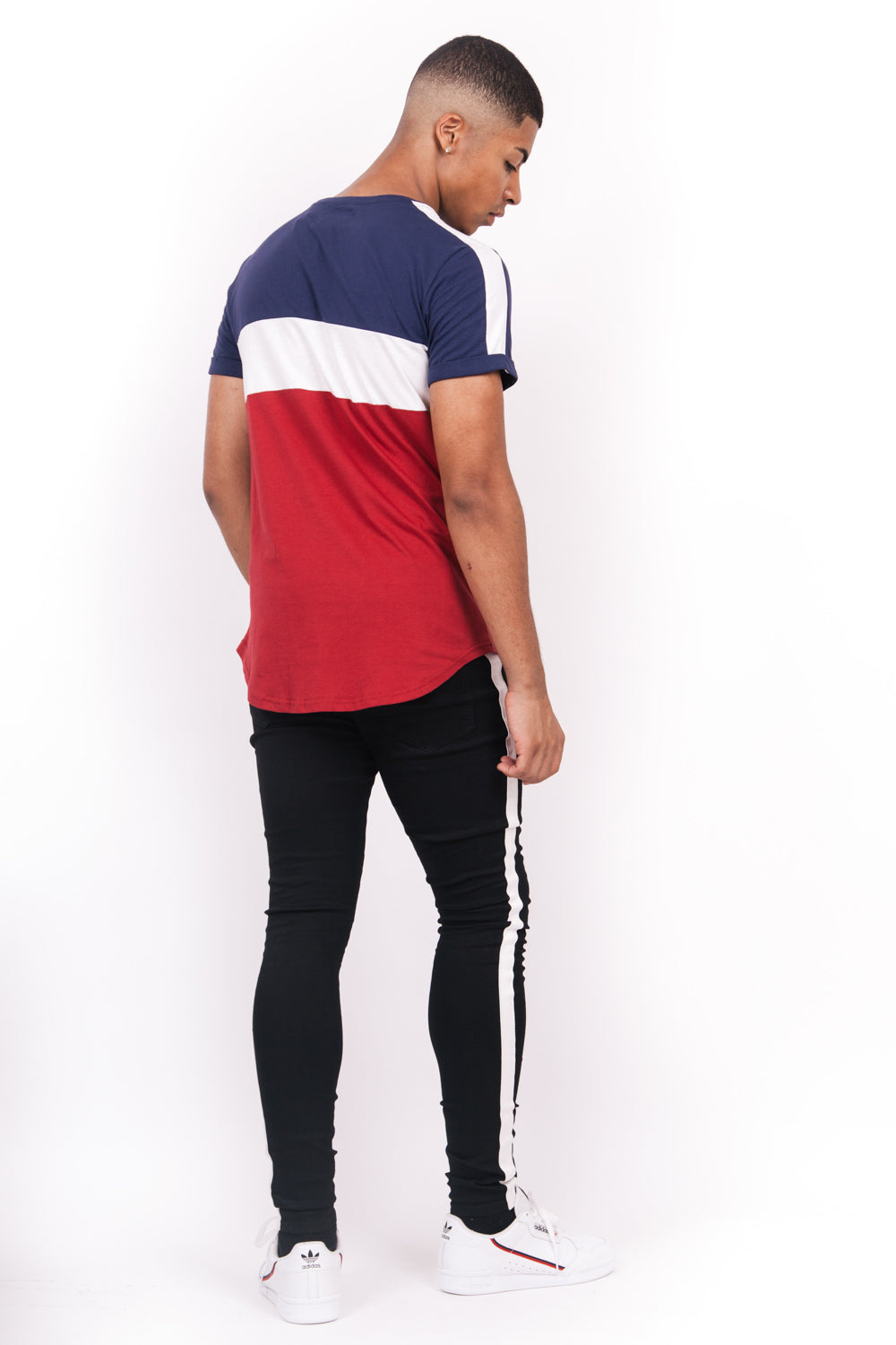 Sixth June - T-shirt tricolore texte bleu rouge blanc