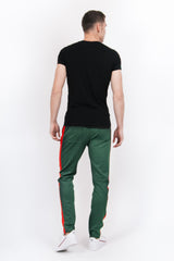 Sixth June - T-shirt bandes bicolores logo noir rouge vert