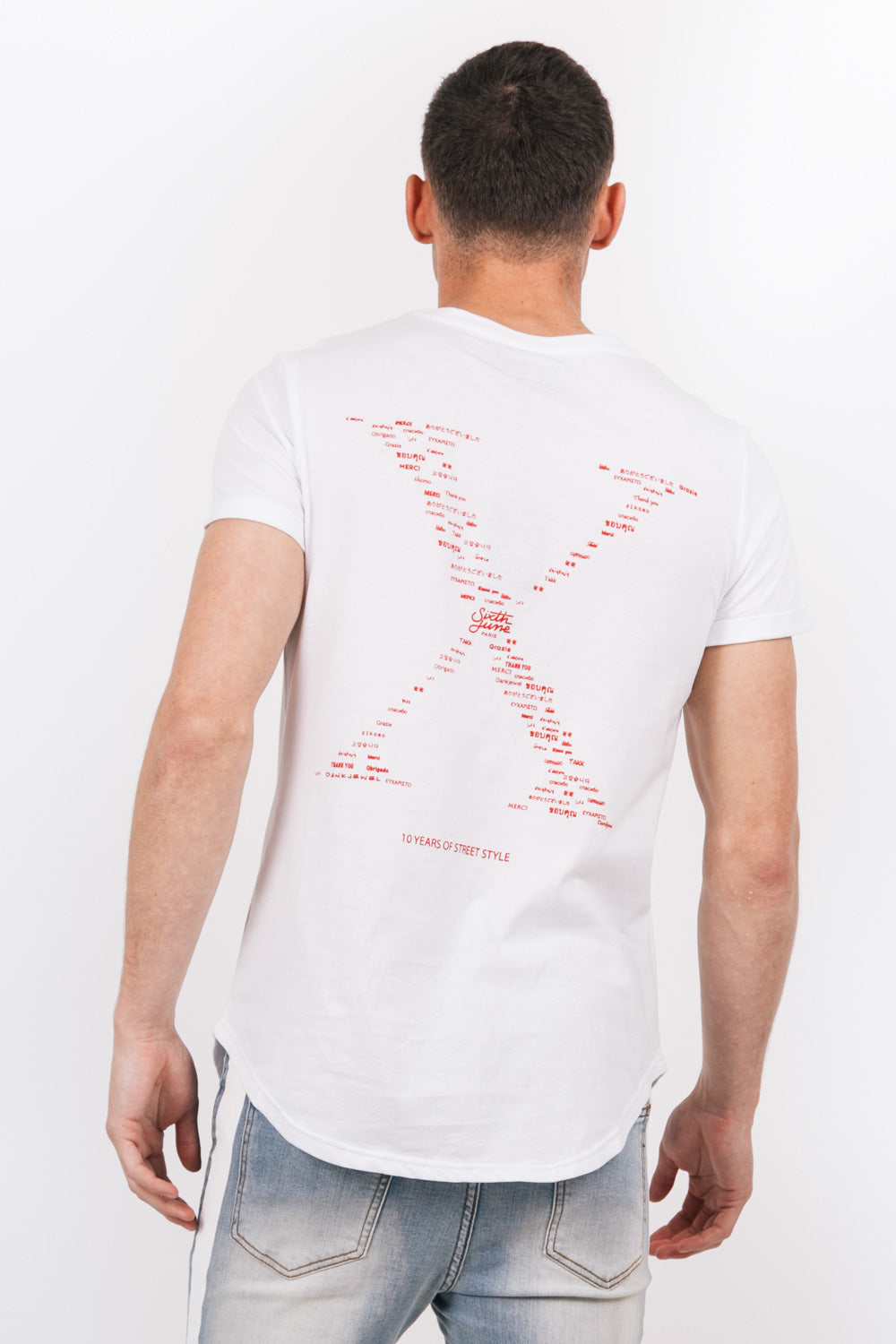 Sixth June - T-shirt anniversaire 10 ans blanc