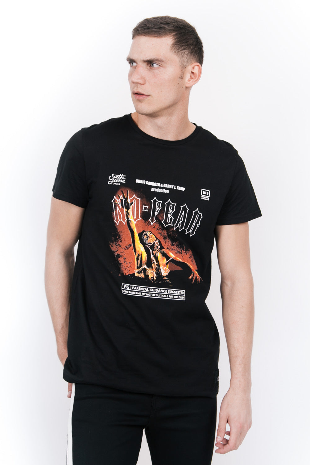 Sixth June - T-shirt film No Fear noir