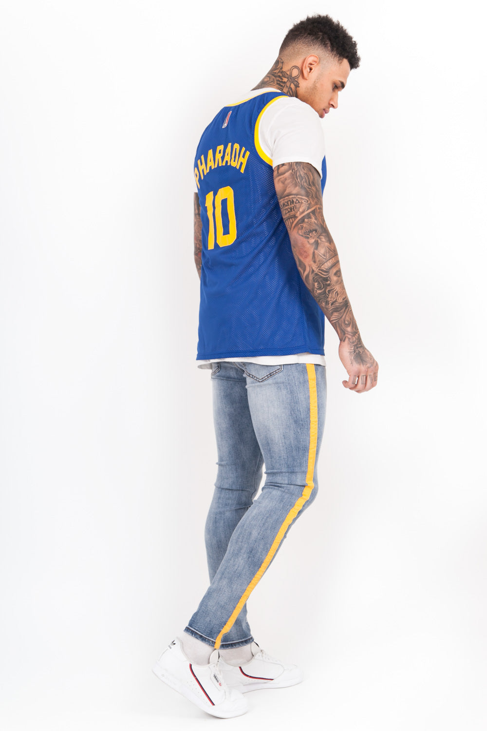 Sixth June - Maillot basket Pharaoh 10 bleu