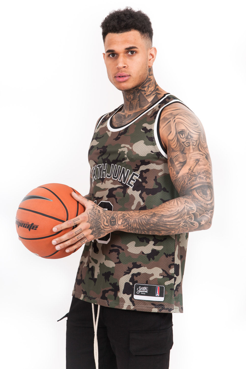 Sixth June - Maillot basket Vegeta 10 camouflage vert
