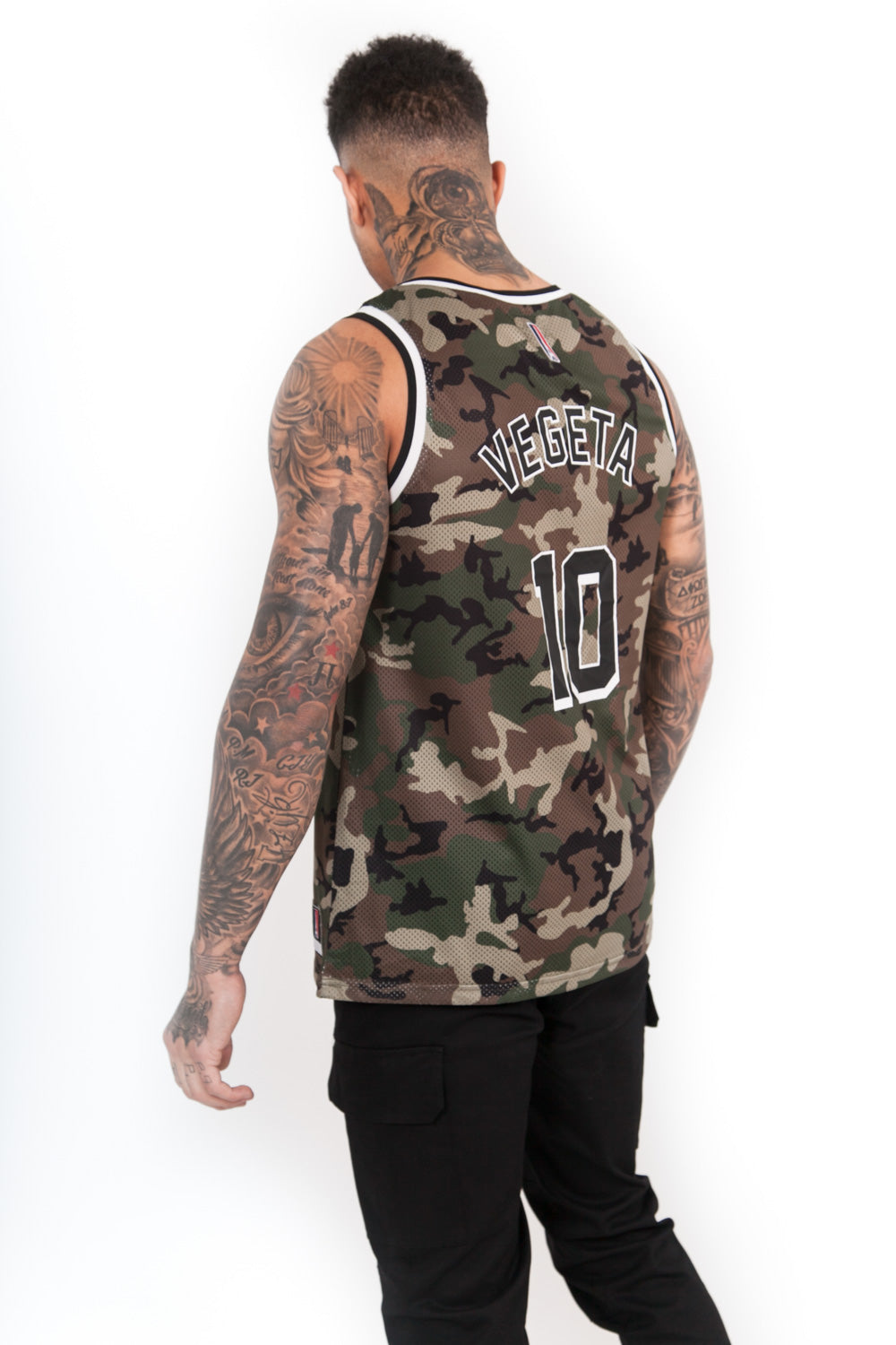 Sixth June - Maillot basket Vegeta 10 camouflage vert