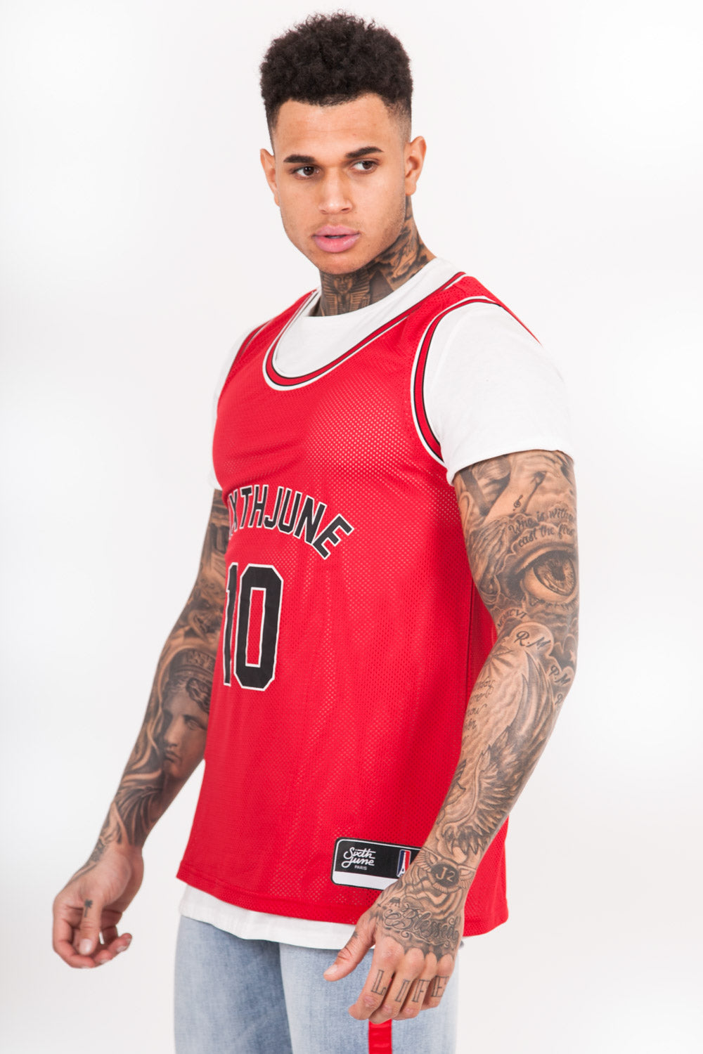 Sixth June - Maillot basket Broly 10 rouge