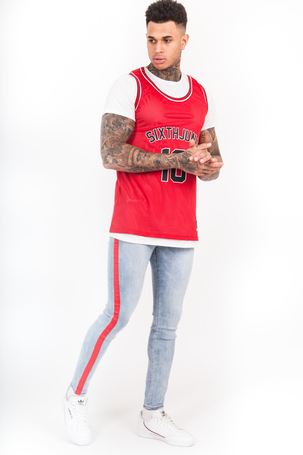 Sixth June - Maillot basket Broly 10 rouge